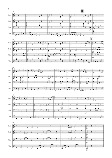 Fly Me To The Moon In Other Words For Brass Quartet Page 2