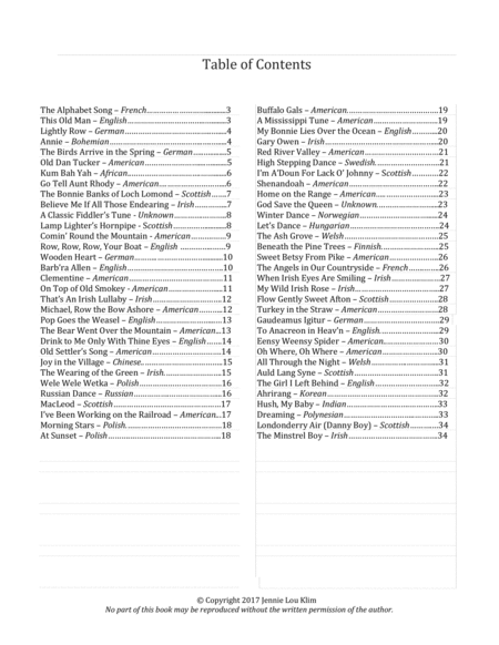 Folk Songs For Violins Page 2