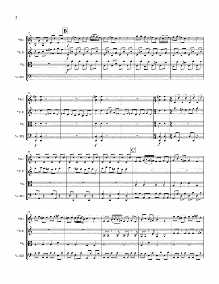 Folkdance Brilliante Arranged For String Orchestra Page 2
