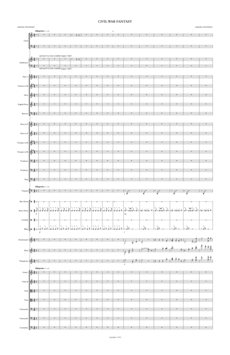 Fontenot Civil War Fantasy For Orchestra Page 2