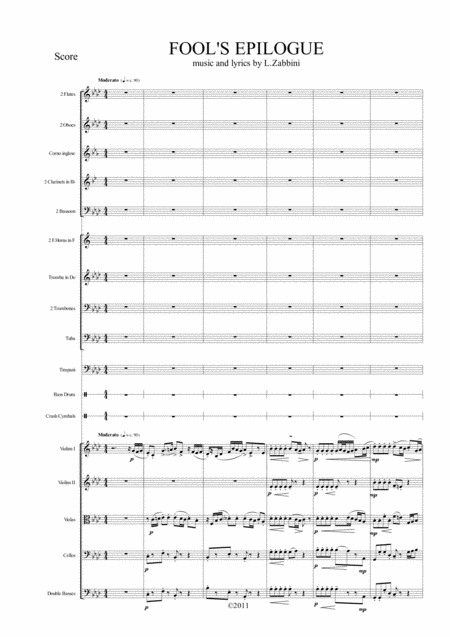 Fools Epilogue Luca Zabbini Orchestral Score Page 2