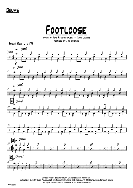 Footloose 7 Piece Horn Chart Page 2