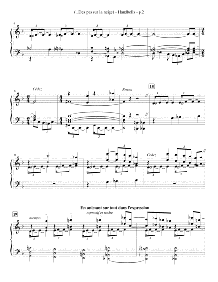 Footprints In The Snow Handbells Page 2