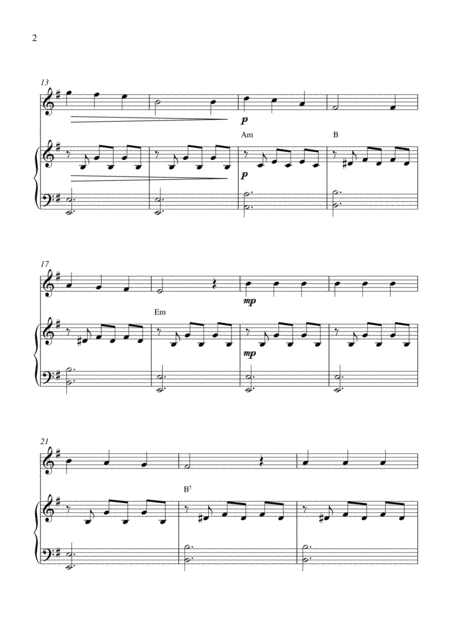 For Good For Solo Clarinet And Piano Page 2