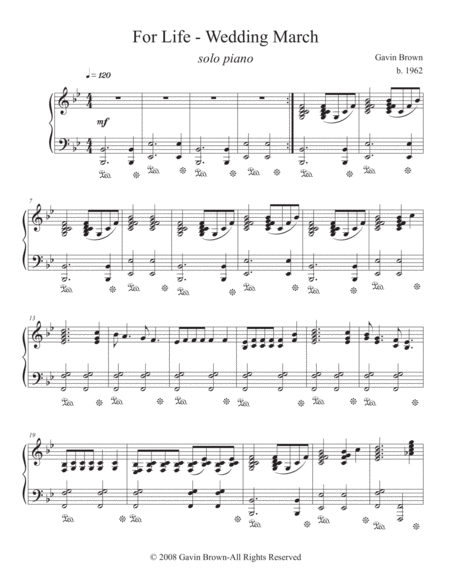 For Life Wedding March For Solo Piano Page 2