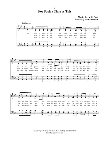 For Such A Time As This An Original Hymn Page 2