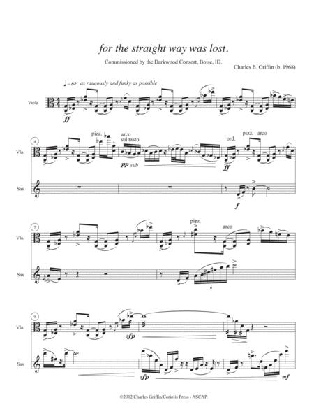 For The Straight Way Was Lost Alto Saxophone And Viola Duet Page 2