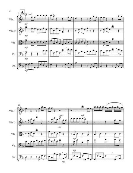 For Unto Us A Child Is Born From Messiah F String Quintet Page 2