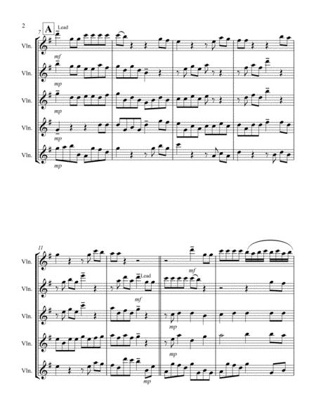 For Unto Us A Child Is Born From Messiah G Violin Quintet Page 2