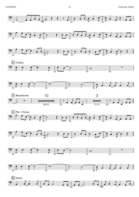 Forever Mine From Teen Titans Go Bass Play Along Page 2