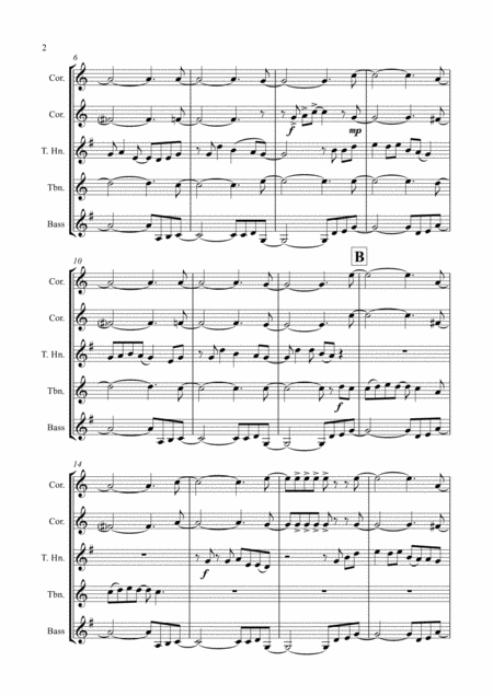 Forget You Brass Quintet Page 2