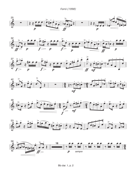 Forr 1998 Clarinet 1 Part Page 2