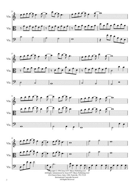 Forrest Gump Main Title Feather Theme Violin Viola Cello Page 2