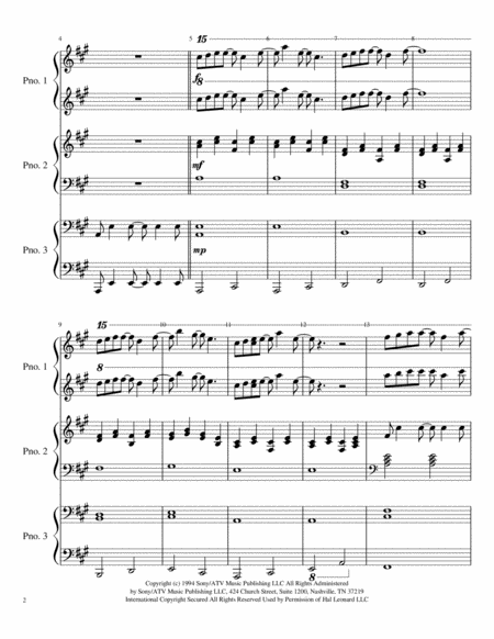 Forrest Gump Theme For 6 Hands On 1 Piano Page 2