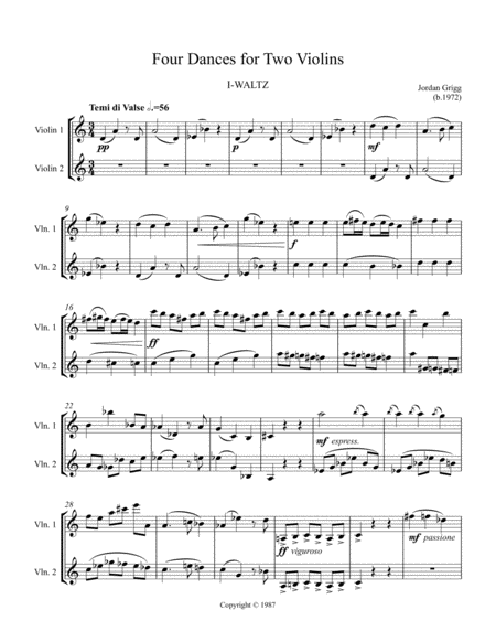 Four Dances For Two Violins Page 2