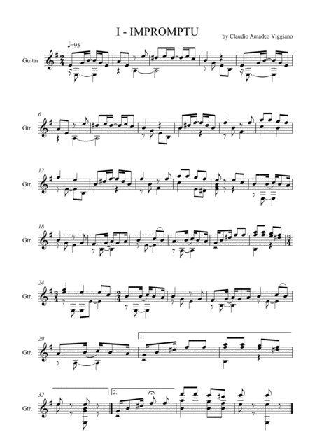 Four Easy Guitar Pieces Cuatro Piezas Faciles Para Guitarra Page 2