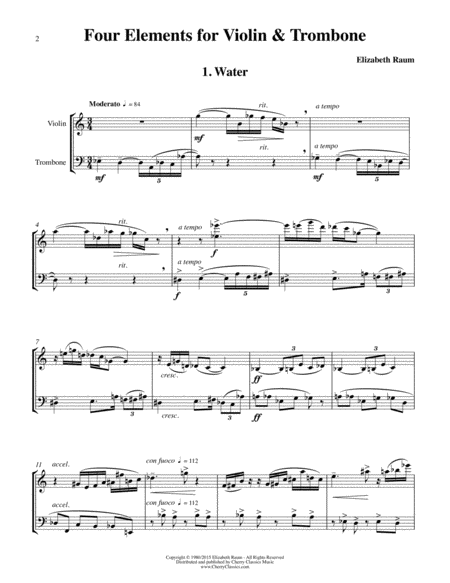 Four Elements For Violin And Trombone Page 2