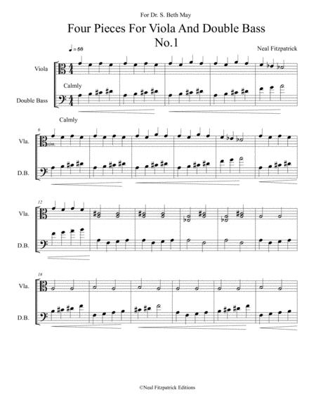 Four Pieces For Viola And Double Bass Page 2
