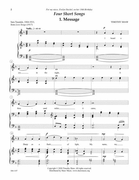 Four Short Songs Page 2