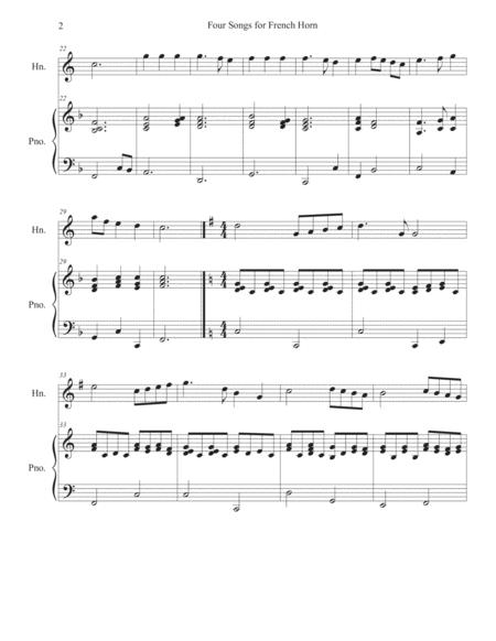 Four Songs For Easy French Horn Solo Page 2