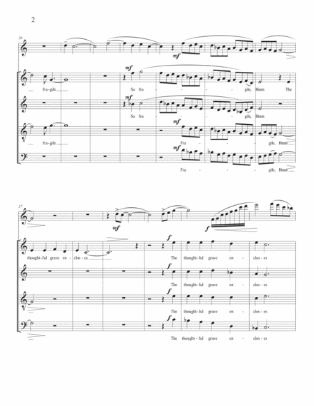 Fragile Satb Choral Part With Flute Page 2