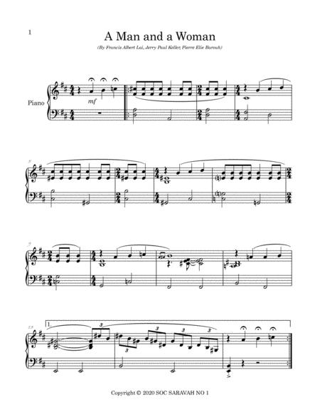 Francis Lai A Man And A Woman Un Homme Et Une Femme Arranged For Intermediate Piano Page 2