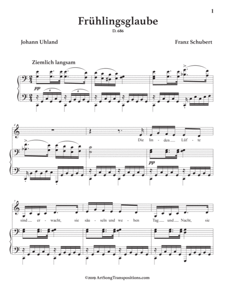 Frhlingsglaube D 686 C Major Page 2