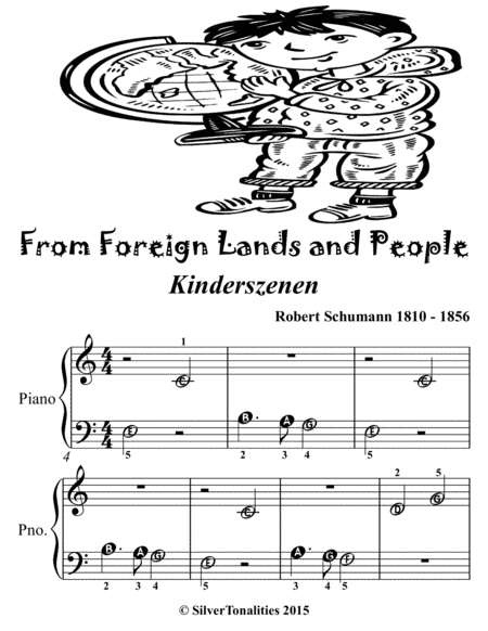 From Foreign Lands And People Kinderszenen Robert Schumann Beginner Piano Sheet Music Tadpole Edition Page 2