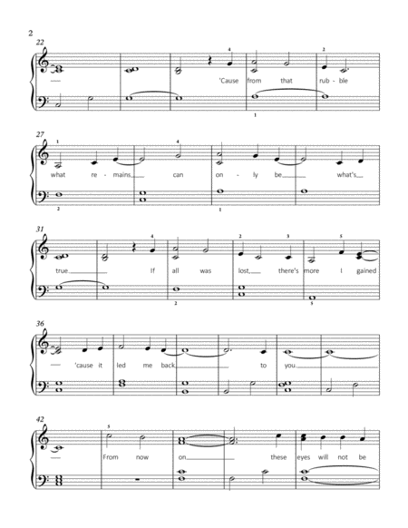 From Now On From The Greatest Showman Easy Piano Page 2