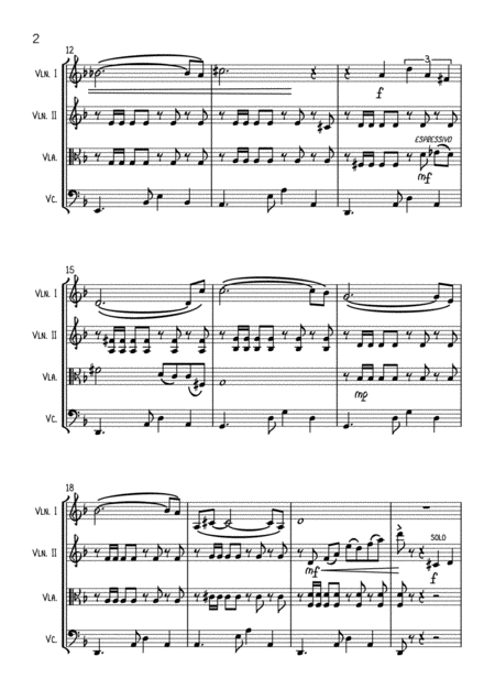 From Russia With Love String Quartet Page 2