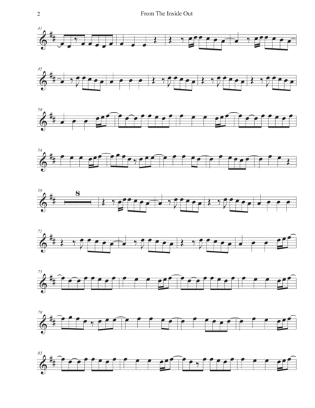 From The Inside Out Original Key Clarinet Page 2