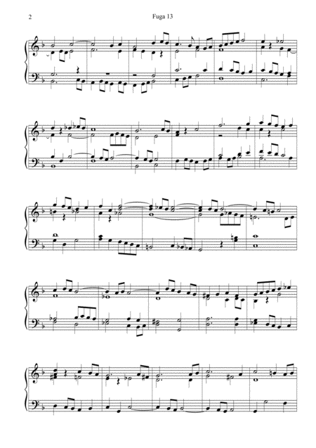 Fuga 13 For Solo Organ Page 2