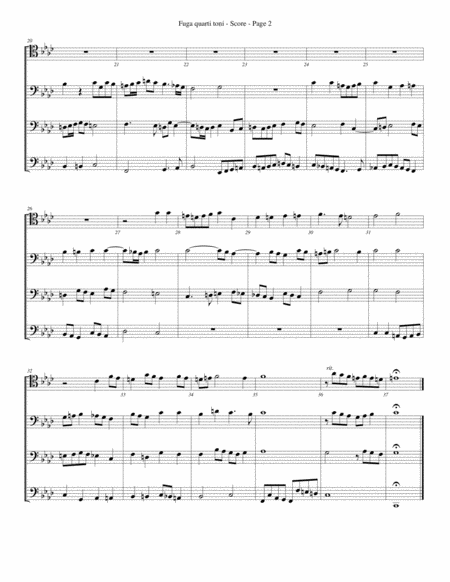 Fuga Quarti Toni For Trombone Or Low Brass Quartet Page 2