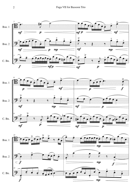 Fuga Vii For Bassoon Trio Page 2