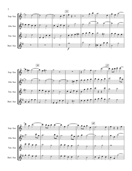 Fugato From String Quartet No 2 In B Flat Major Page 2