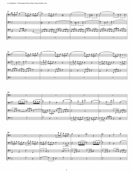 Fugue 10 From Well Tempered Clavier Book 2 Bassoon Quartet Page 2
