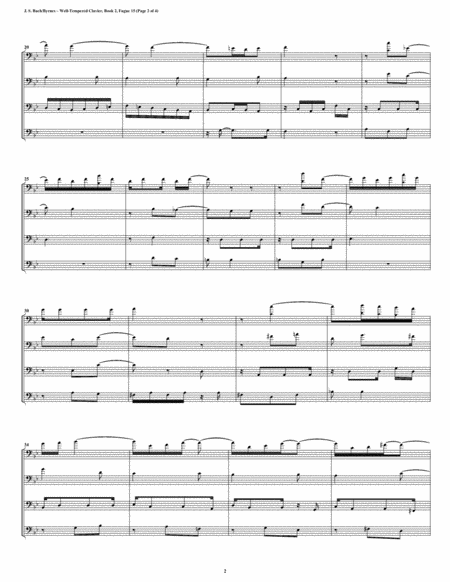 Fugue 15 From Well Tempered Clavier Book 2 Bassoon Quartet Page 2