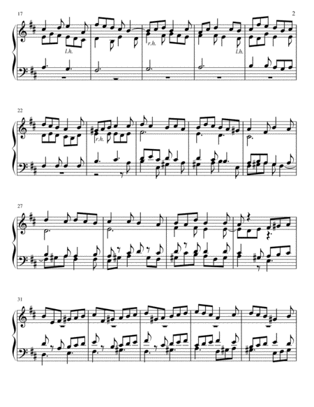 Fugue A La Gigue In D Major For Organ Op 6 Page 2