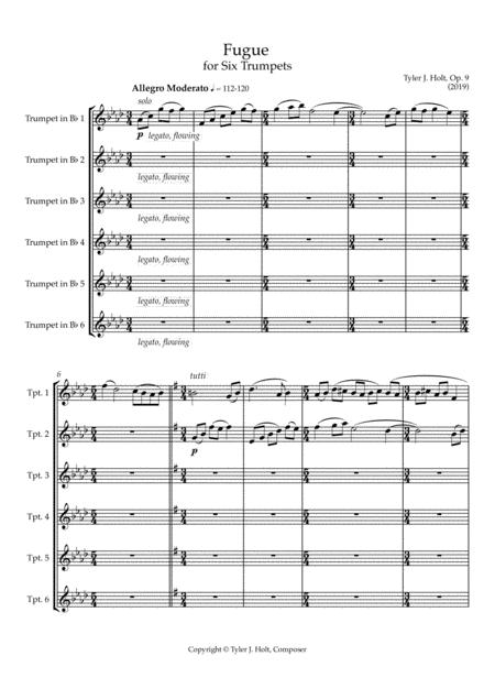 Fugue For Six Trumpets Op 9 Page 2