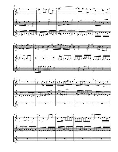 Fugue No 1 In C Major Wtc Book 2 For Clarinet Trio Page 2