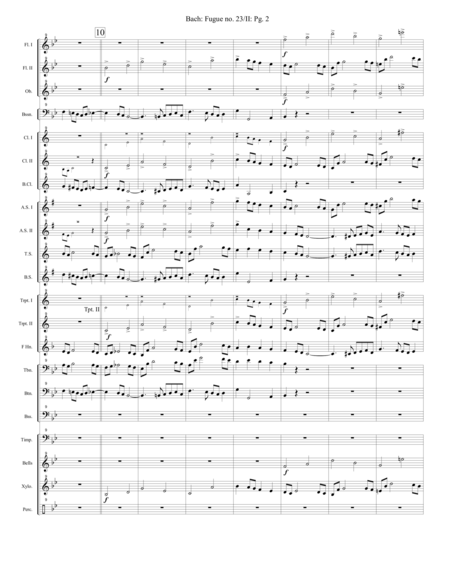 Fugue No 23 Book Ii Well Tempered Clavier Extra Score Page 2