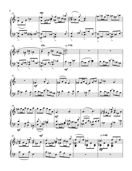 Fugue On Egd For Piano Page 2