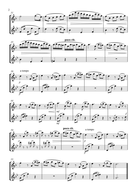 Fur Elise Saxophone Duet 2 Altos Or 2 Tenors Page 2