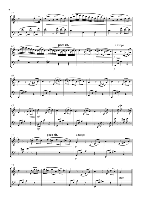 Fur Elise Violin Cello Duet Page 2