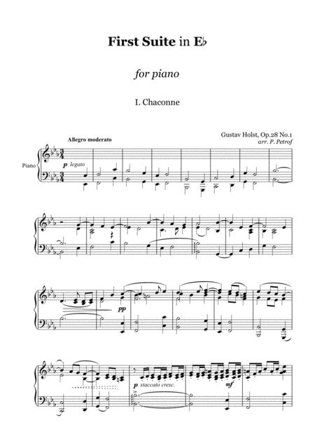 G Holst First Suite In Eb Piano Solo Page 2