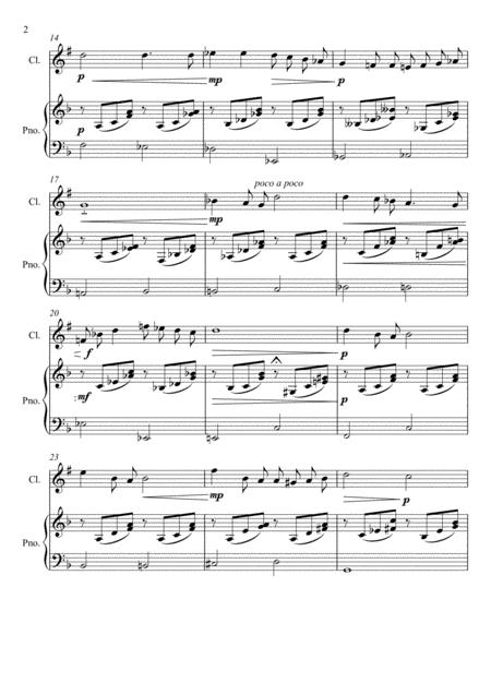 Gabriel Faur Chanson D Amour Clarinet Solo Page 2