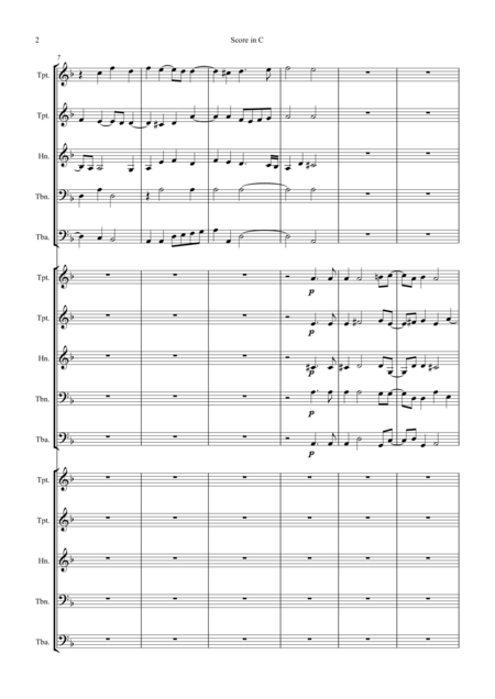 Gabrieli Canzon Quarti Toni For 3 Brass Quintets Page 2