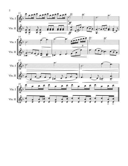 Game Of Thrones Title Violin Duet Page 2