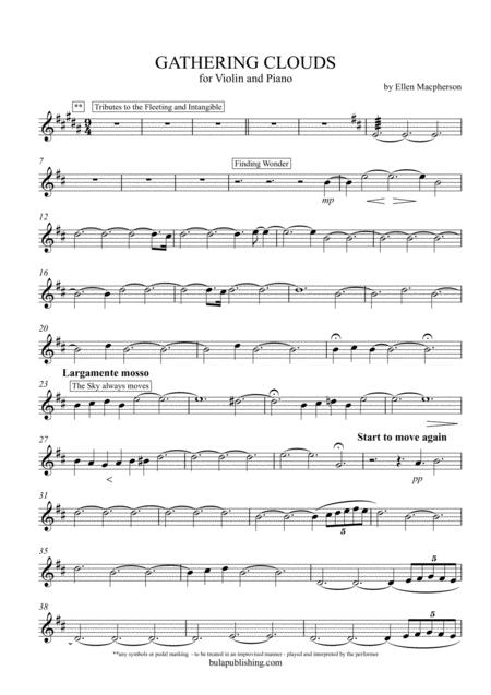 Gathering Clouds Violin Page 2