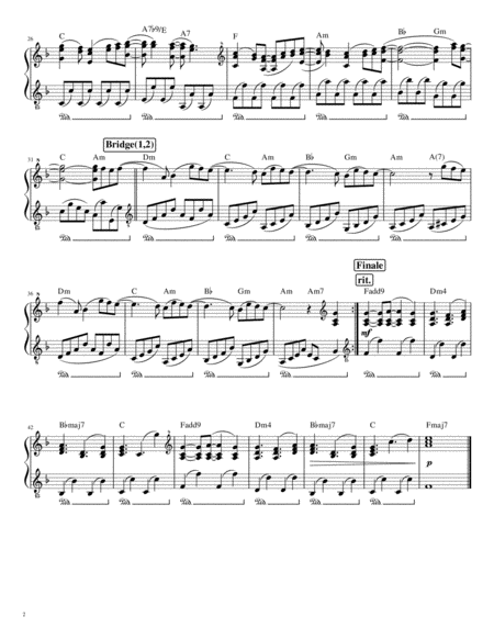 Gazebo I Like Chopin Arrangement For Piano Solo Including Separate Lead Sheet Early Intermediate Level Page 2